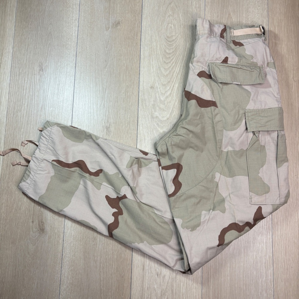 US Military BDU Desert Camo Cargo Pants Ripstop Medium Long 3 Color Adjustable